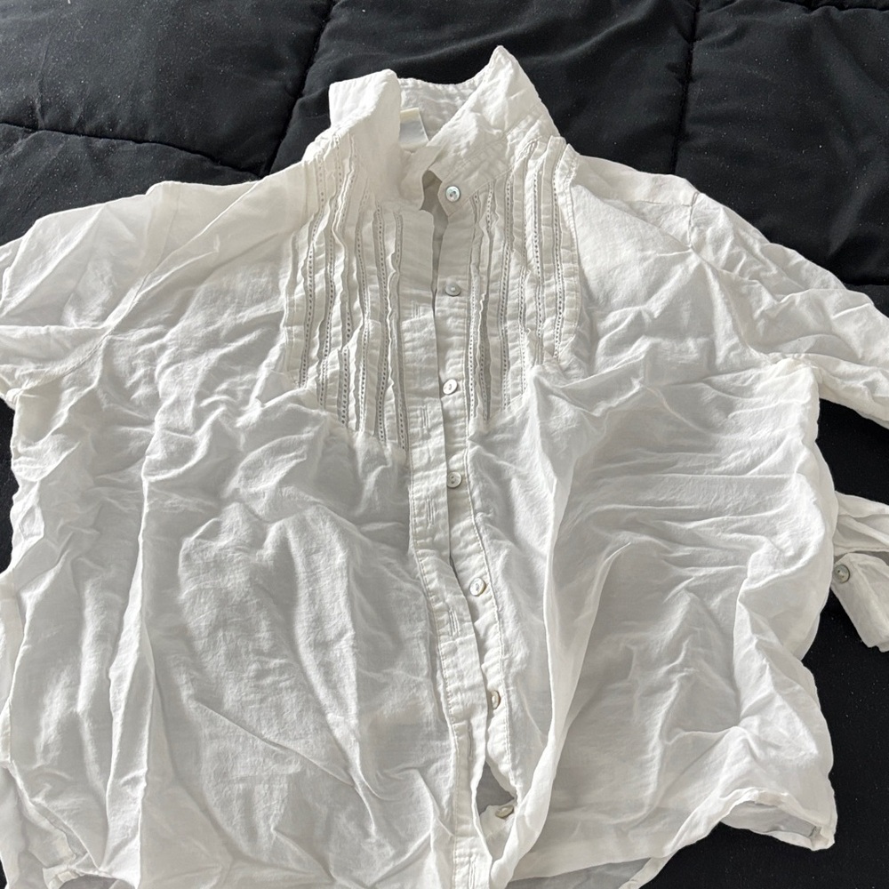 Forever 21 White Button Down Shirt